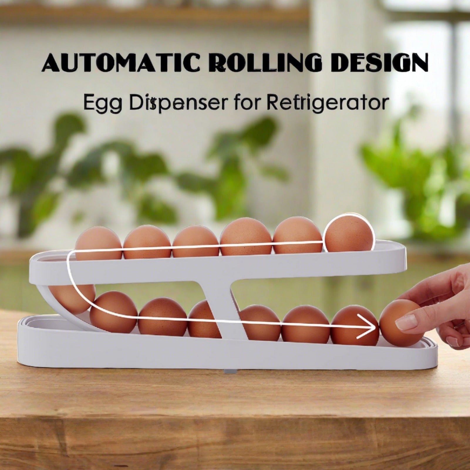 Scrolling Egg Rack