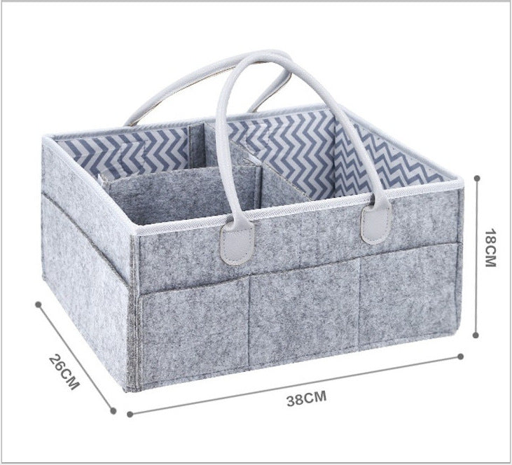 Pack Felt Diaper Caddy Set