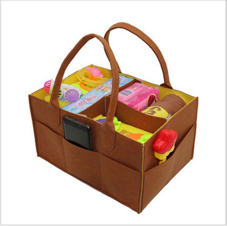 Pack Felt Diaper Caddy Set