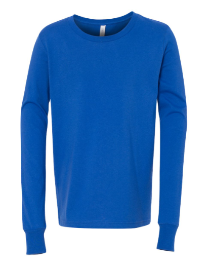BELLA+CANVAS Youth Long Sleeve Tee 3501Y Soft Cotton Shirt