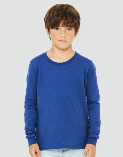 BELLA+CANVAS Youth Long Sleeve Tee 3501Y Soft Cotton Shirt