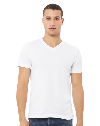 BELLA+CANVAS Unisex V-Neck Tee 3005 Soft Jersey Cotton