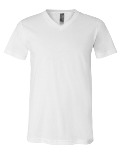 BELLA+CANVAS Unisex V-Neck Tee 3005 Soft Jersey Cotton