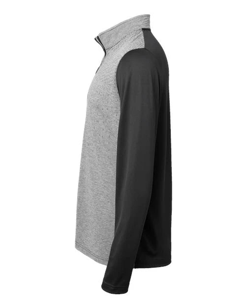 Adidas Heather Block Print Quarter-Zip Pullover